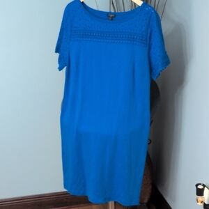 Talbots Cobalt Blue Short Sleeve Tunic